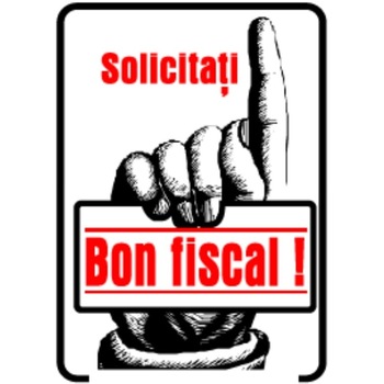 Set de 2 indicatoare A5 - Solicitati bon fiscal Set de 2 indicatoare A5 - Solicitati bon fiscal