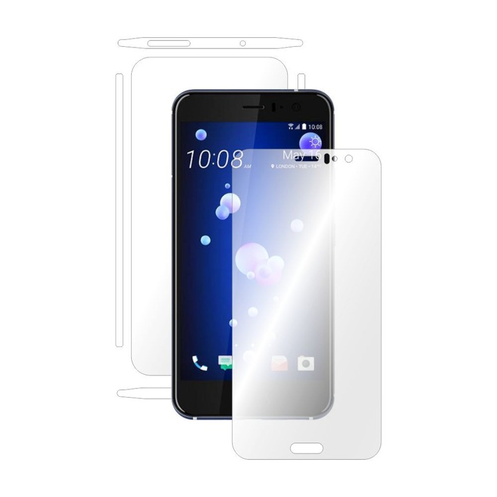 Folie Smart Protection HTC U11 fullbody,protectie completa ecran,spate si laterale+Smart Spray®,Smart Squeegee®,microfibra si instructiuni instalare incluse