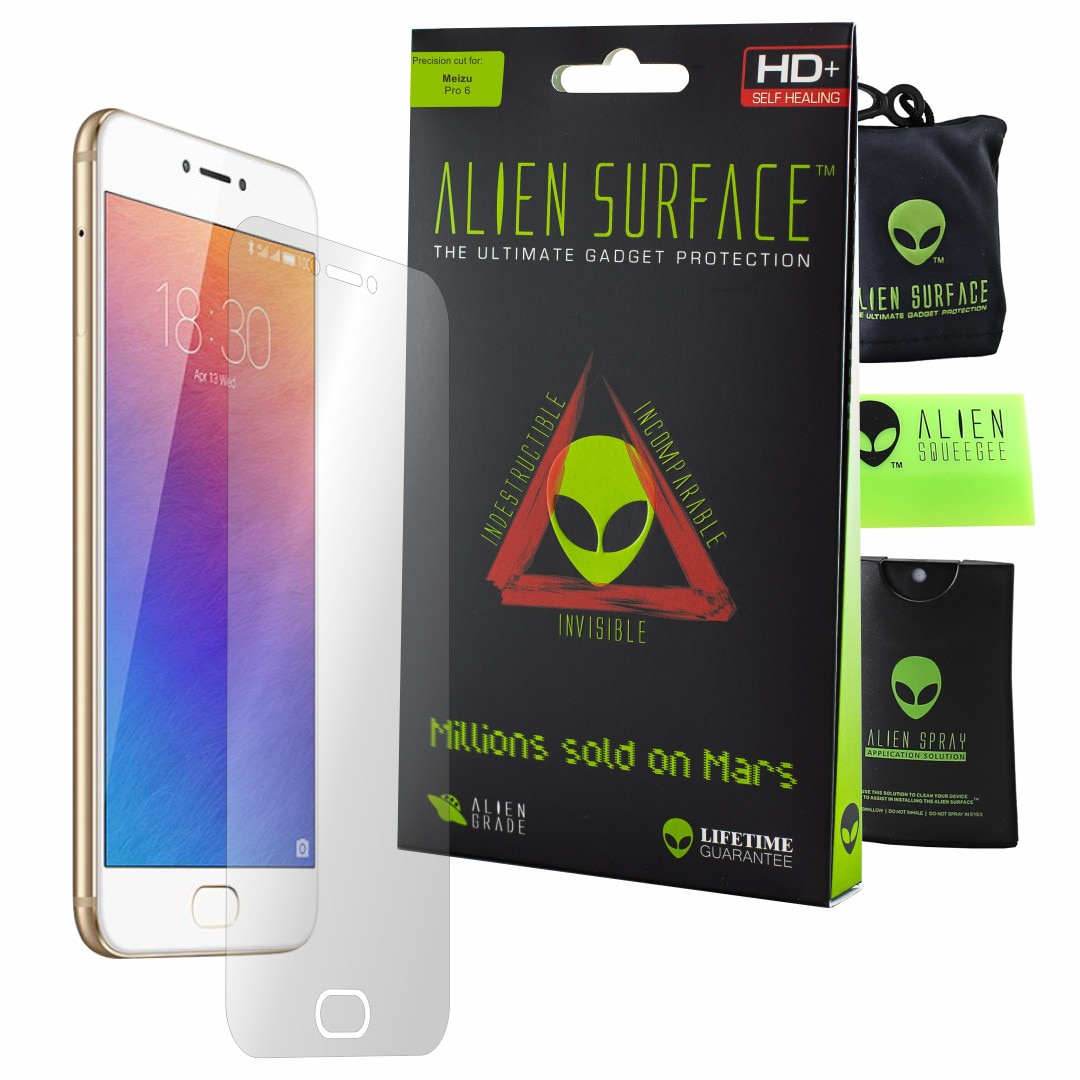 Folie Alien Surface HD, Meizu Pro 6, protectie ecran + Alien Fiber cadou