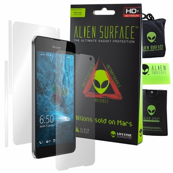 Folie Alien Surface HD, Microsoft Lumia 650, protectie ecran, spate, laterale + Alien Fiber Cadou Folie Alien Surface HD, Microsoft Lumia 650, protectie ecran, spate, laterale + Alien Fiber Cadou