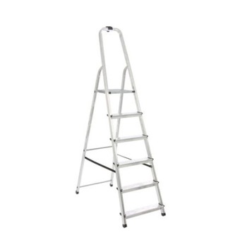 Scara aluminiu pliabila 6 trepte, 5 trepte + platforma, fabricata in UE II Scara aluminiu pliabila 6 trepte, 5 trepte + platforma, fabricata in UE II
