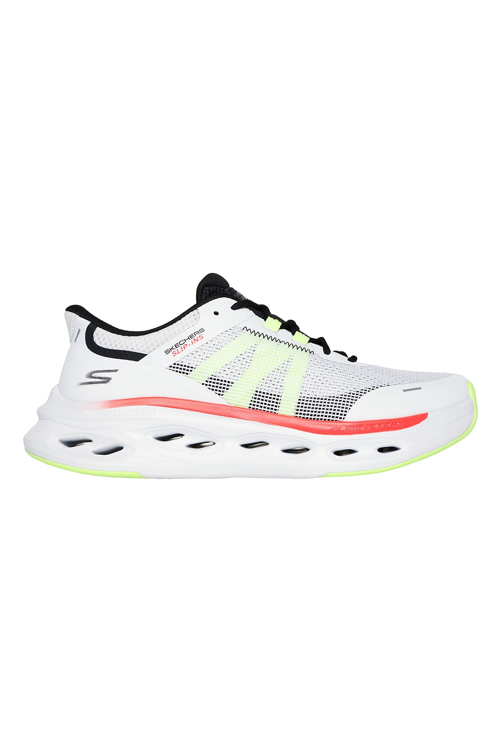 Skechers, Pantofi pentru alergare Max Cushiong Glide Slip-Ins, Alb, 42