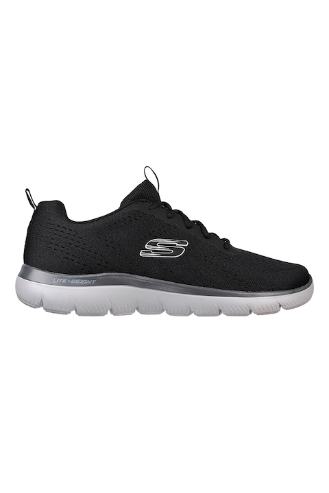 Skechers, Pantofi sport low-cut din plasa Summit-Torre, Negru