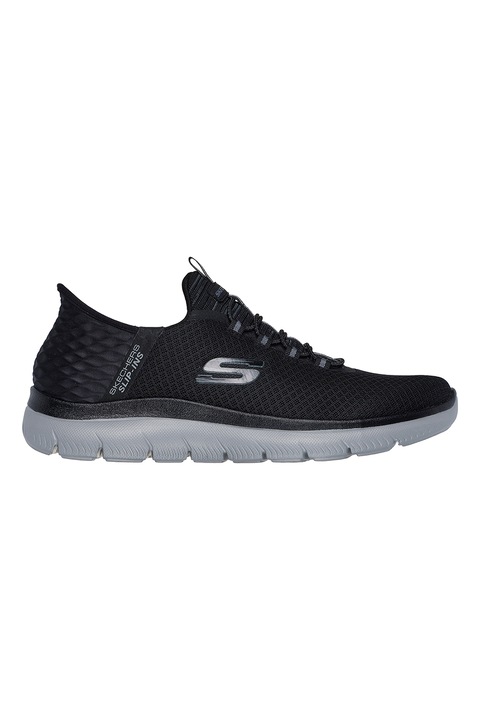 Skechers, Спортни обувки Summits High Range с лесно обуване, Антрацитно сиво
