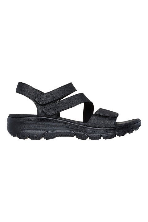 Skechers, Sandale relaxed fit cu inchidere velcro Easy Going, Negru