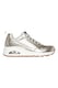 Skechers, Pantofi sport din piele cu logo Uno, Auriu, 35