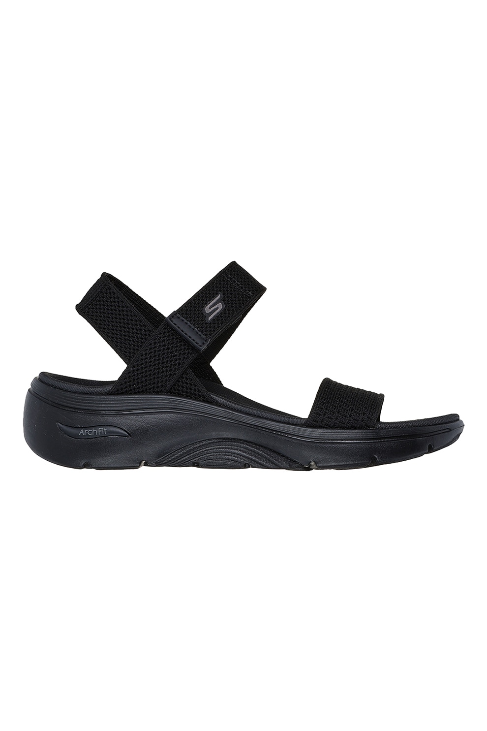 Skechers, Sandale din material textil Go Walk Arch Fit, Negru, 37