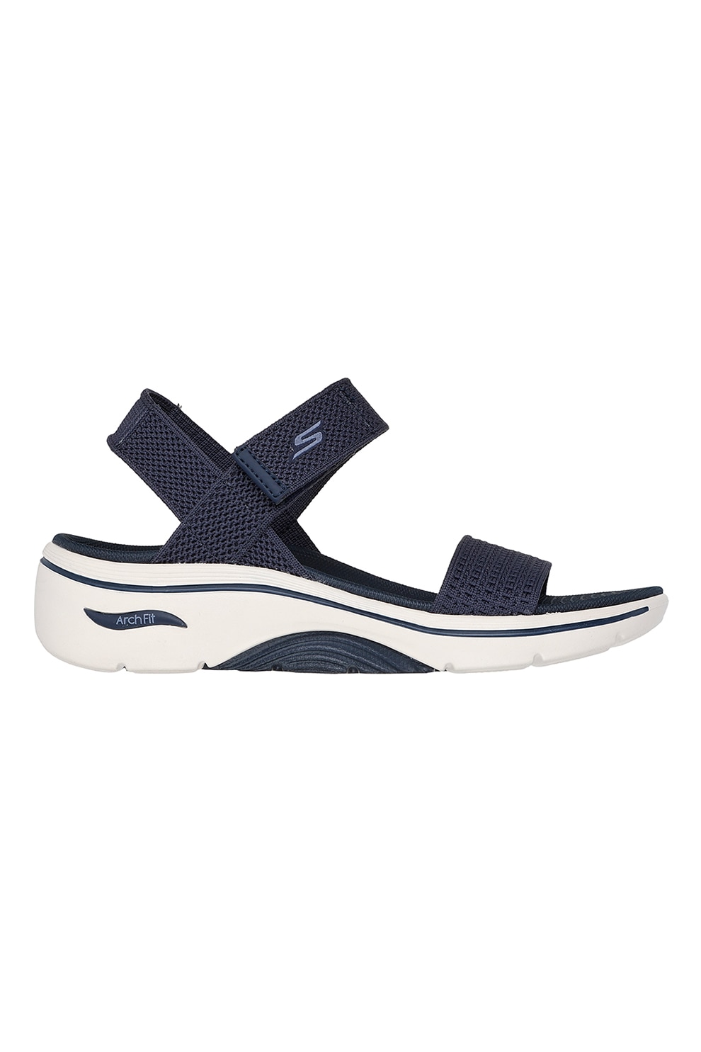Skechers, Sandale din material textil Go Walk Arch Fit, Bleumarin, 38