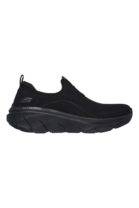 Skechers, Мрежести обувки D'Lux Walker 2.0, Черен