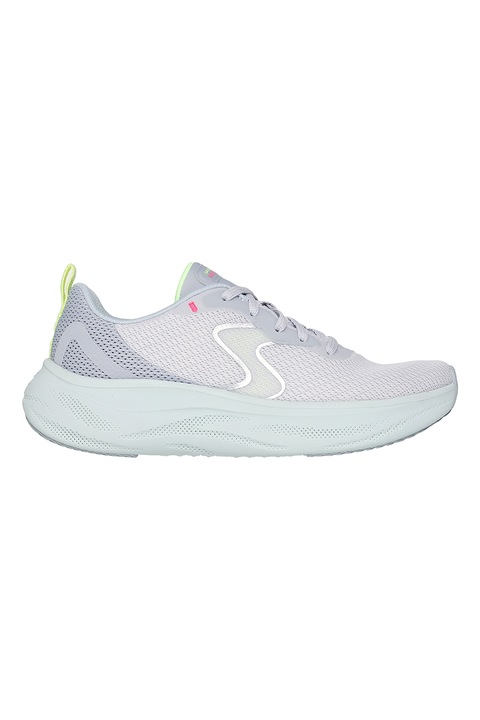 Skechers, Pantofi sport din plasa Skech Cloud, Alb