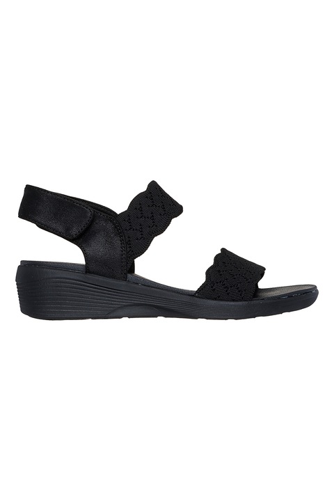 Skechers, Sandale cu inchidere velcro Arya - On The Rise, Negru