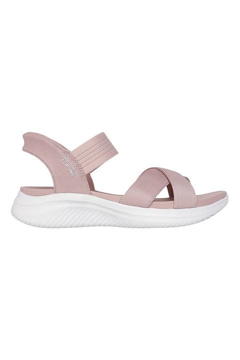 Skechers, Ultra Flex 3.0 Slip-Ins keresztpántos szandál, Púderrózsaszín
