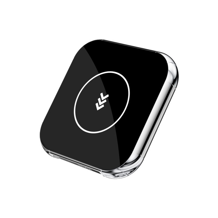 Безжичен адаптер за автомобил CarPlay & Android Auto 2-в-1 ZYTEQ Q1BM, съвместим с Apple iOS 10+ и Android 11+, автоматична връзка, WiFi 5GHz, лесна конфигурация Plug-and-Play, Bluetooth връзка, черен