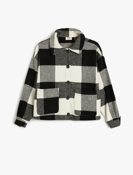 KOTON, Jacheta-camasa in carouri, Negru