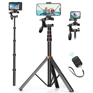 Trepied Telescopic Profesional pentru Camera Foto, Telefon si - Main Image