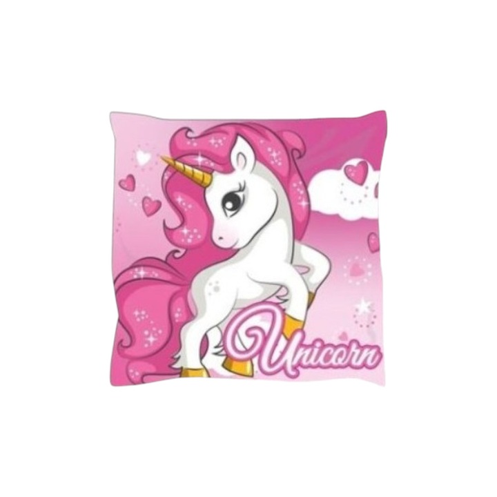 Perna multicolor cu doua fete, 40x40 cm, Unicorn