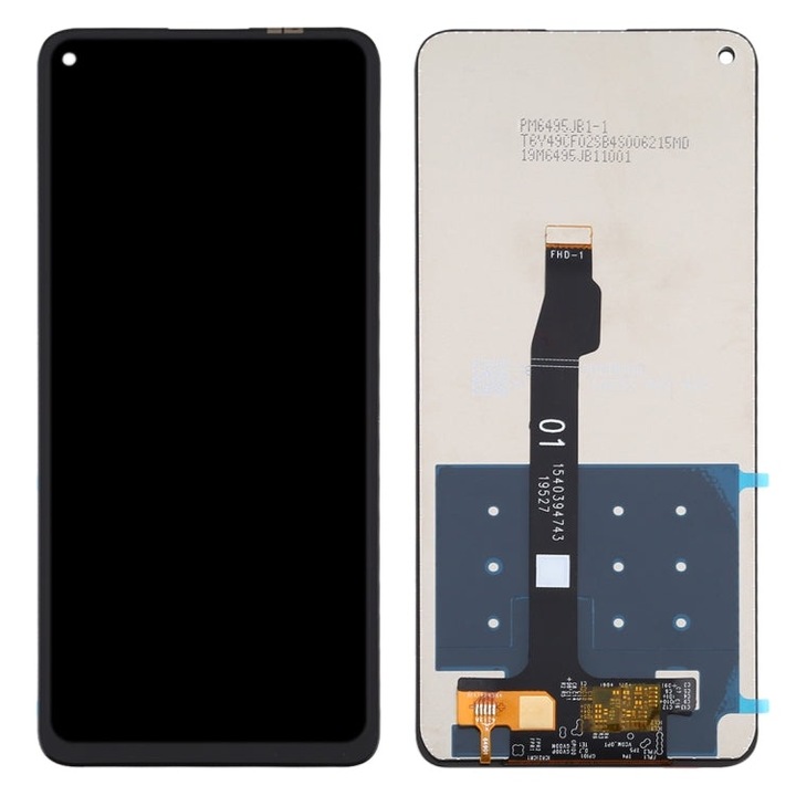 Display pentru Huawei P40 lite 5G, DaDen®, Negru, LCD, Ecran Tactil, Best Quality