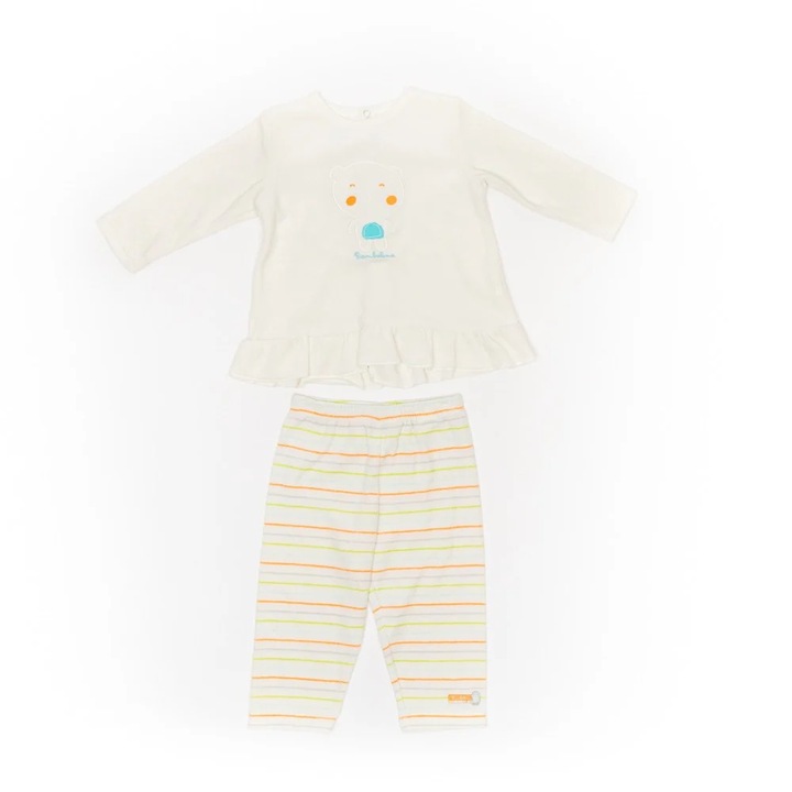 Compleu bebelusi, Bimbalina, 36925, Alb, 71 cm