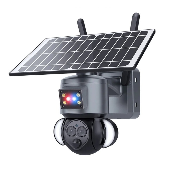 Kit supraveghere IP wireless de exterior Hikvision HiLook IKS-2042BH-PH/W, EasyLink, 2 camere, 2MP, IR 30m, audio, microSD, NVS