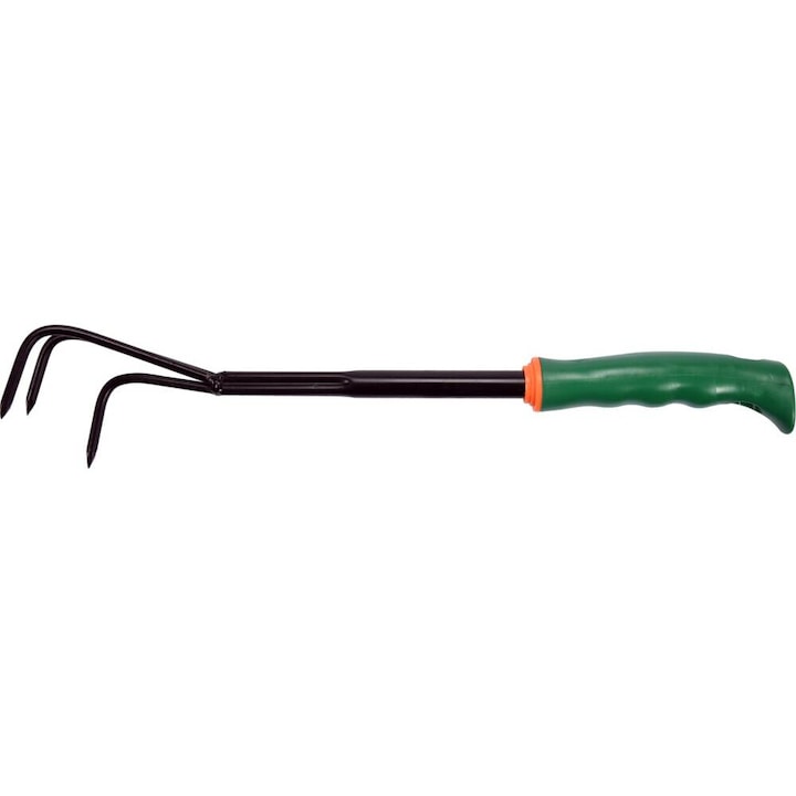 FLO Cultivator cu 3 gheare, maner cauciuc