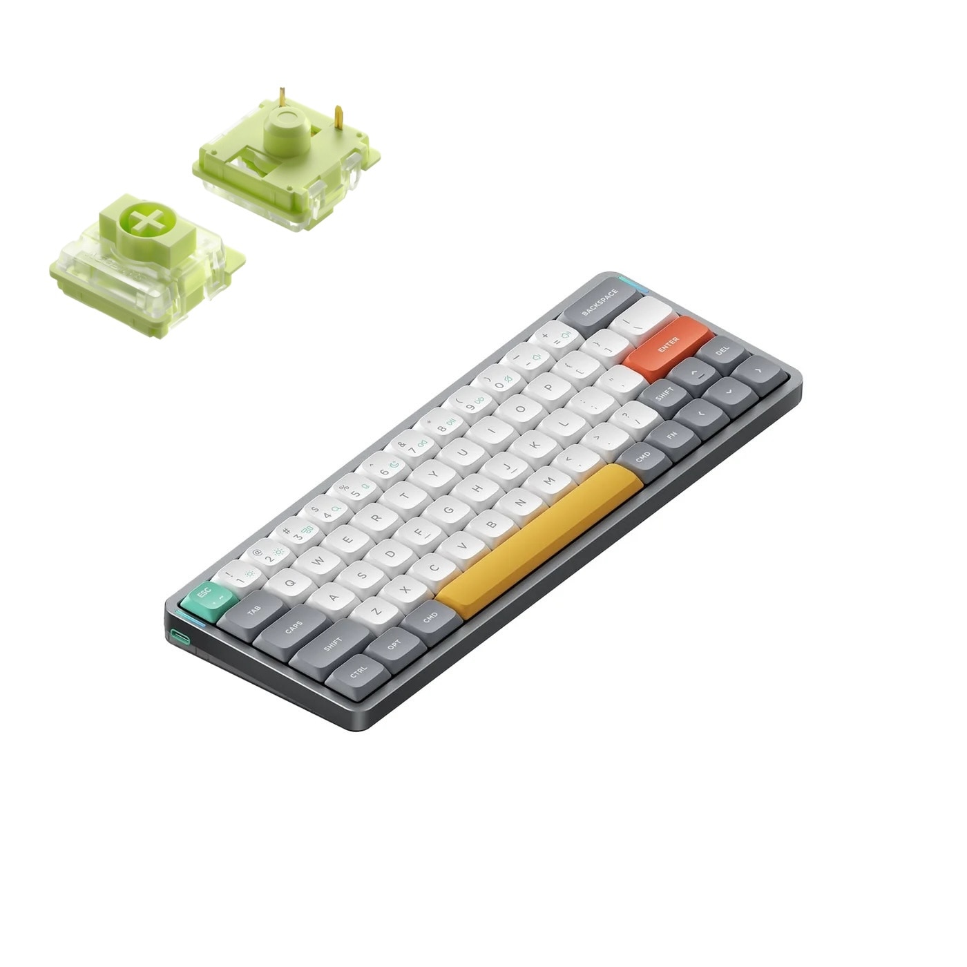 Tastatura Mecanica fara fir Nuphy Air60 V2 QMK/VIA, Bluetooth, RGB