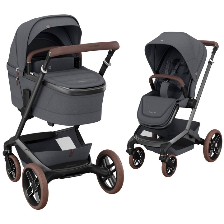 Детска количка Maxi-Cosi FAME с Landou Sense, Twillic Graphite, Beige