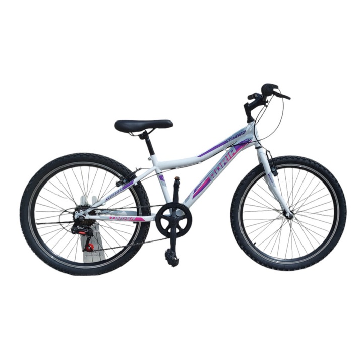 Adria Stinger 24" gyerek kerékpár Fehér-Rózsaszín