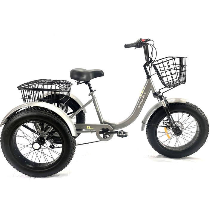 Tricicleta adulti Fat cu cos 20 inch Gri