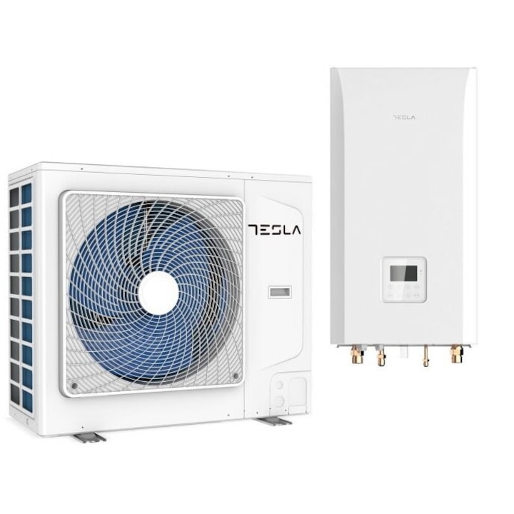 Pompa de caldura aer-apa split Tesla TATP-8HMDA18kW, A+++/A++, 3kW back-up heater, Wi-Fi, 220V