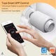 Termostat Inteligent ATOM DEALS®, ZigBee pentru radiator, supapa electronica digitala control prin aplicatie TuyaSmart, compatibil Google Home Alexa, economisire energie 30%, protectie anti-inghet, functie copii, afisaj LED, reglaj temperatura 5-30°C, alb