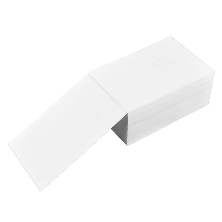 Ролка самозалепващи термо етикети, Influential Tech, съвместима с всеки термопринтер за етикети, 500 бр./ролка, 100 x 150 mm, Бяла