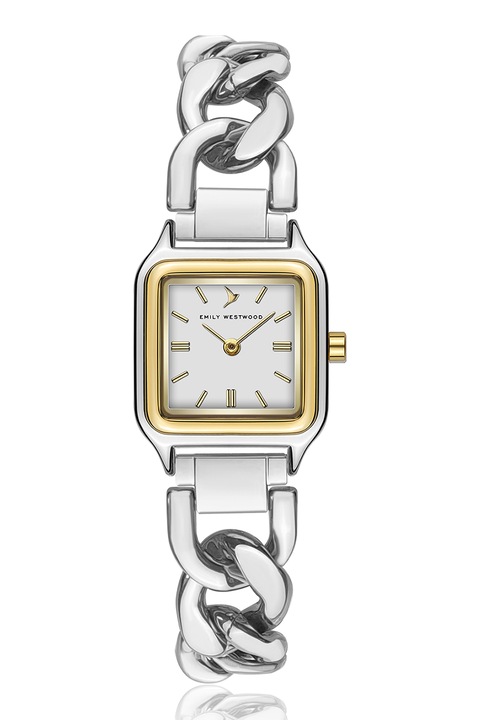 Emily Westwood, Kvarc karóra logós számlappal, Ezüstszín