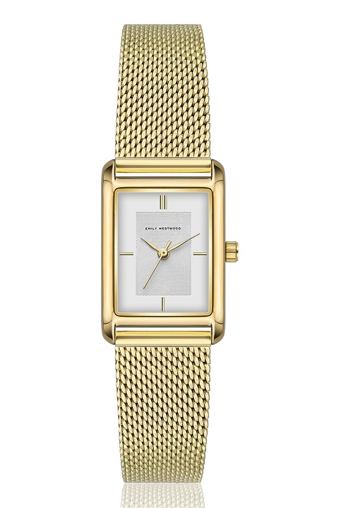 Emily Westwood, Ceas quartz cu bratara cu model plasa, Auriu