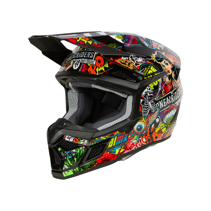 Casca motocross O'NEAL 3SERIES CRANK V.24, Multicolor, XS