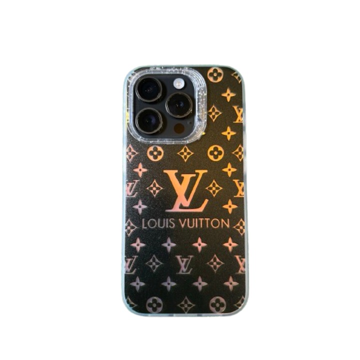 Husa telefon compatibila cu Iphone 15, Louis Vuitton, negru