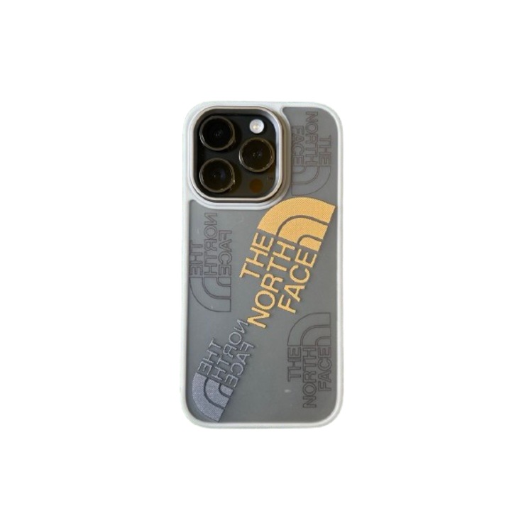 Husa The North Face, compatibil cu Iphone 16, gri