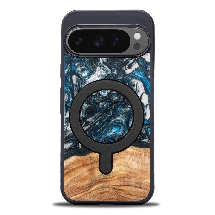 Husa Bewood Unique Planets pentru Google Pixel 9 / 9 Pro, pamant MagSafe
