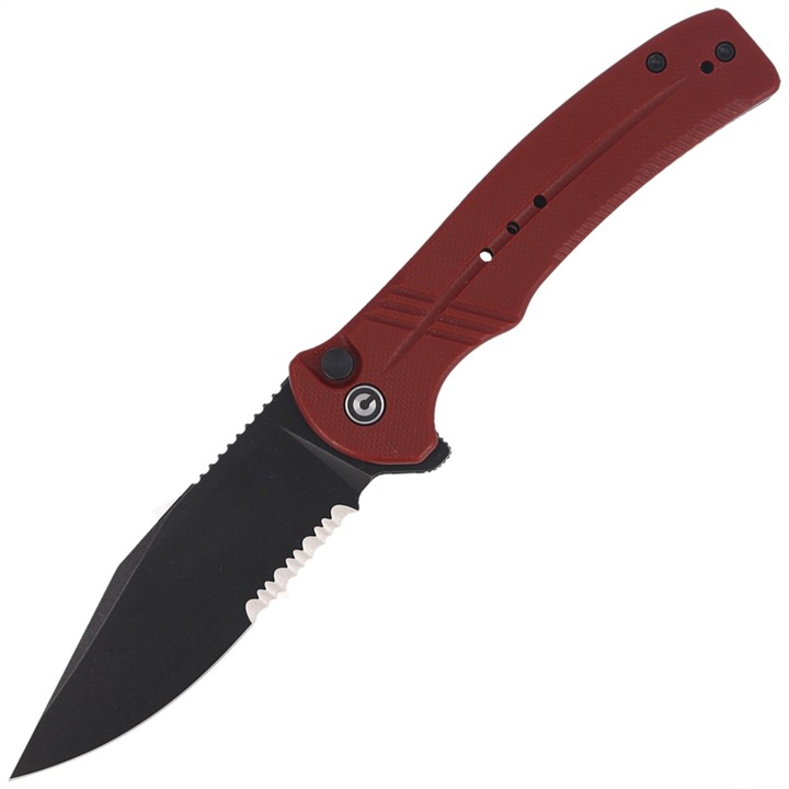 Cutit pliabil, Civivi, Cogent Burgundy G10, Black Stonewashed (C20038E-2)