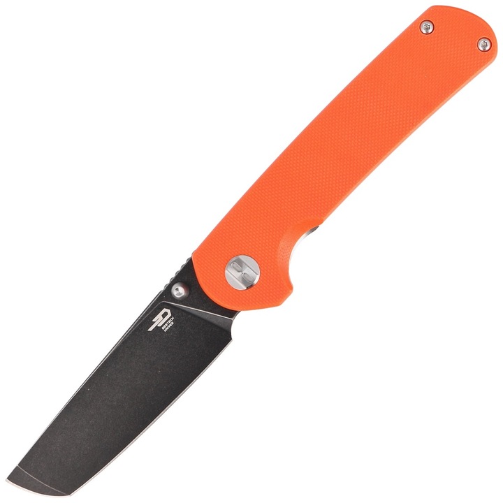 Cutit pliabil, Bestech Sledgehammer Orange G10, Black Stonewashed D2 (BG31A-2)