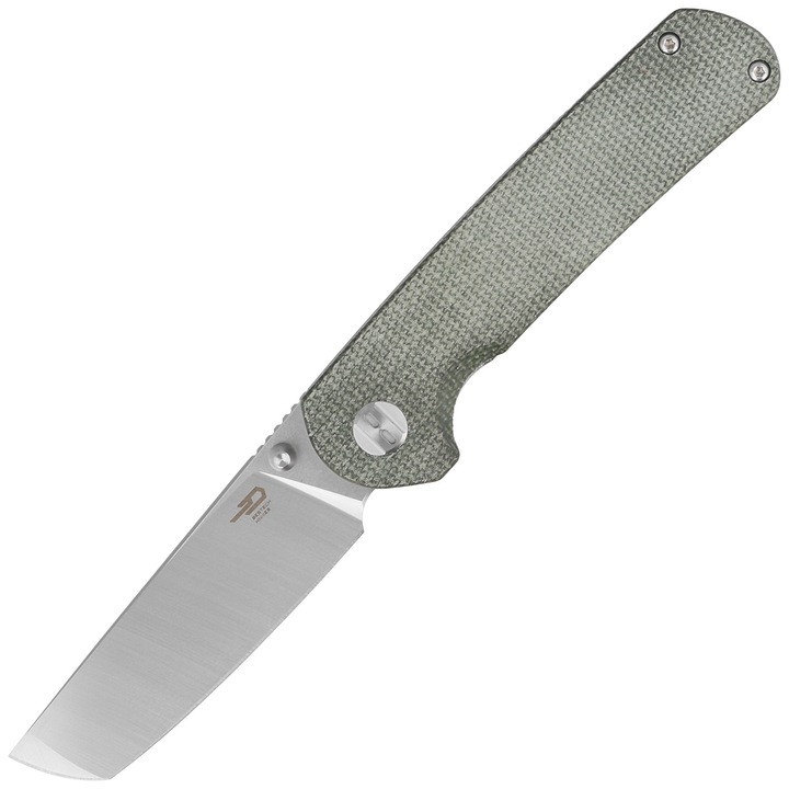 Cutit pliabil, Bestech Sledgehammer Green Micarta, Satin / Stonewashed D2 (BG31B-1)