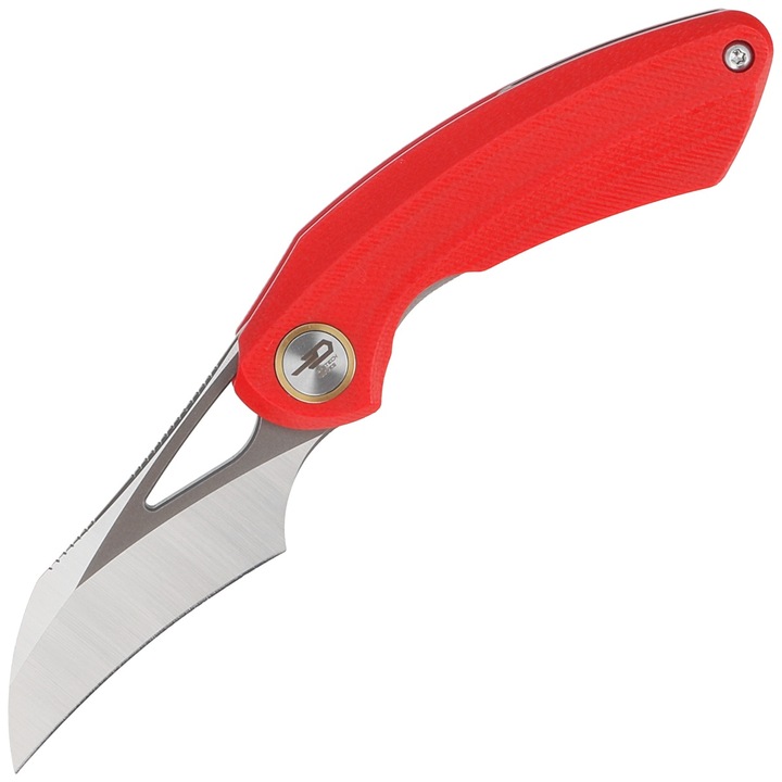 Cutit pliabil, Bestech Bihai Red G10, Grey DLC Stonewashed/Satin 14C28N by Ostap Hel (BG53C-2)