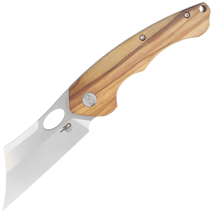 Cutit pliabil, Bestech Skirmish Natural Olivewood, Satin 154CM (BL06B)