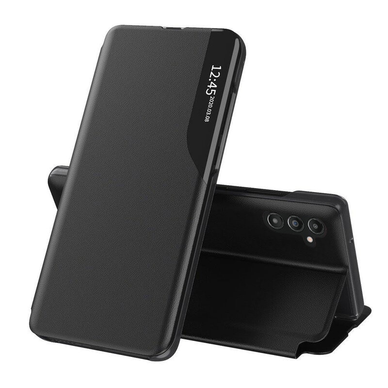 Husa pentru Samsung Galaxy A36 5G Tip Carte, S-View, Functie de Stand, Calitate Premium, Antisoc, Negru