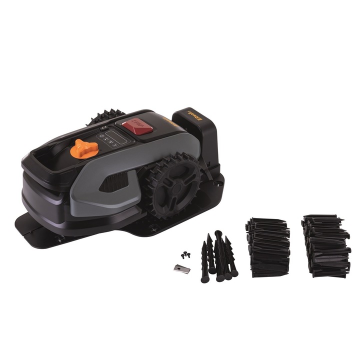 Robot de tuns iarba, Riwall, RRM 500 APP 500 m2 Wi-Fi / Bluetooth