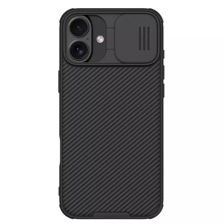 Калъф Nillkin, съвместим с iPhone 16, CamShield Pro, TPU, черен