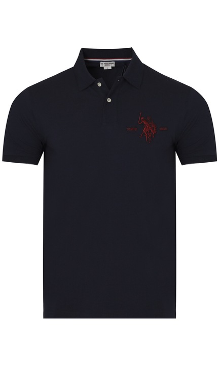 US POLO ASSN.- Мъжка поло тениска SALK, тъмносиня S