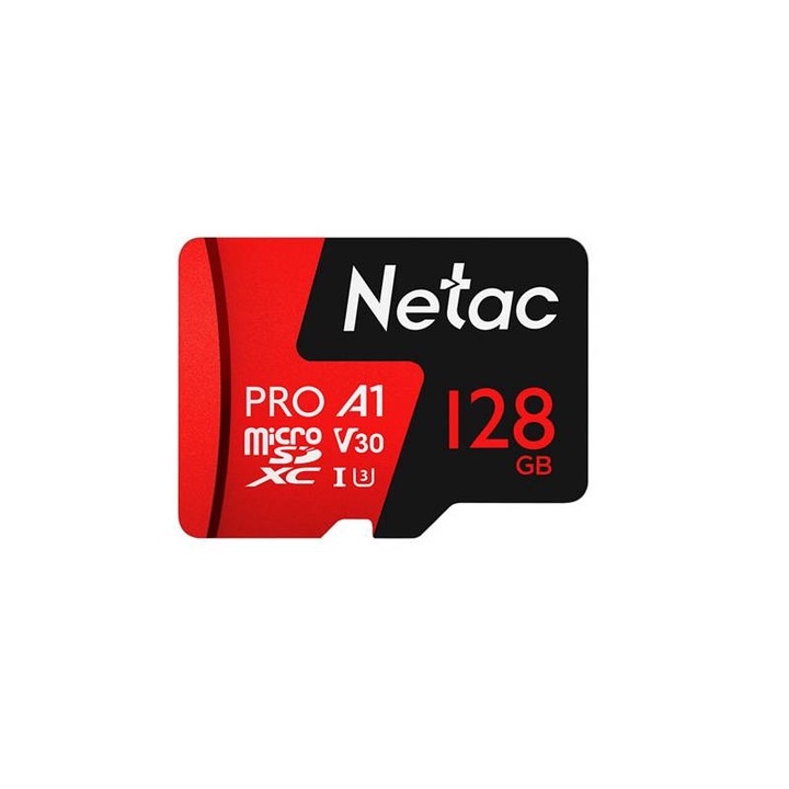 Netac 128gb microsdxc p500 pro v30/UHS-I u3 tf vízálló memóriakártya sport kamera és drón(Class 10 128 GB)