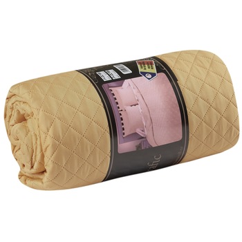 Cuvertura matlasata Dublu Trafic Home Still, microfibra, 210x230 cm, Crem Cuvertura matlasata Dublu Trafic Home Still, microfibra, 210x230 cm, Crem