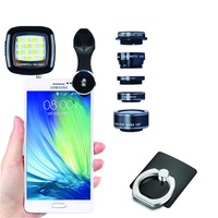 set lentile 7in1 profesionale pentru samsung iphone smartphone sau tableta - 7 in 1 fisheye macro wide angle cpl lens cu clip universal - apexel imagen 3_0_
0