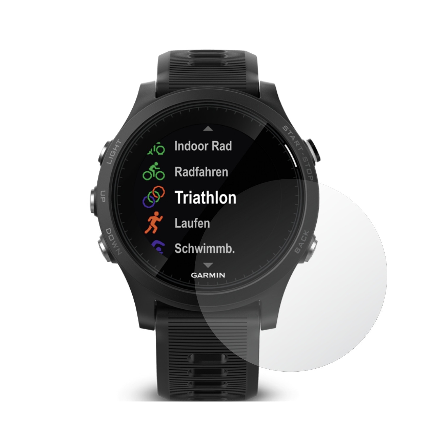 Set 4 Folii Protectie Ecran, Acoperire Totala, Adezive si Foarte Flexibile, Invisible Skinz Ultra-Clear HD pentru Smartwatch Garmin Forerunner 935